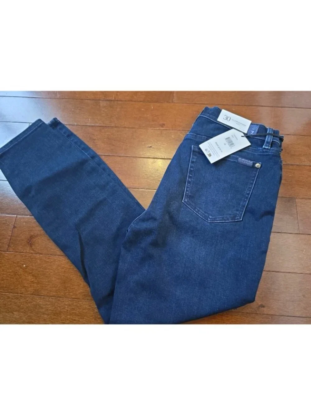 7 For All Mankind Gwenevere HW Super Skinny Jeans Cropped 30 W 26 L Santiago